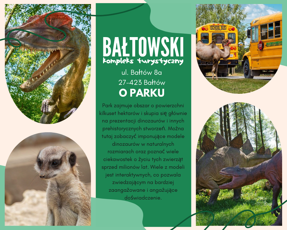 Jura Park Bałtów – Podróż w czasie do epoki Dinozaurów Jura Park Bałtów informacje o parku